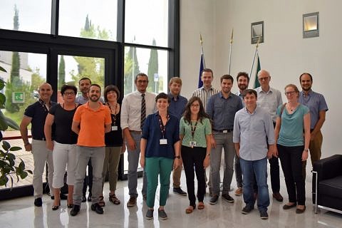 group picture with all atendees of the project meeting in Pisa